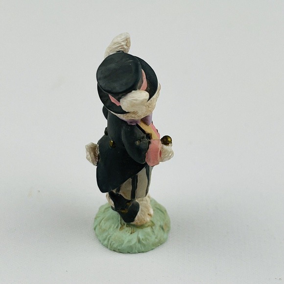 Cottontail Lane Groom Bunny Figurine Resin Tux Ring Top Hat Midwest Cannon Falls - Picture 2 of 5